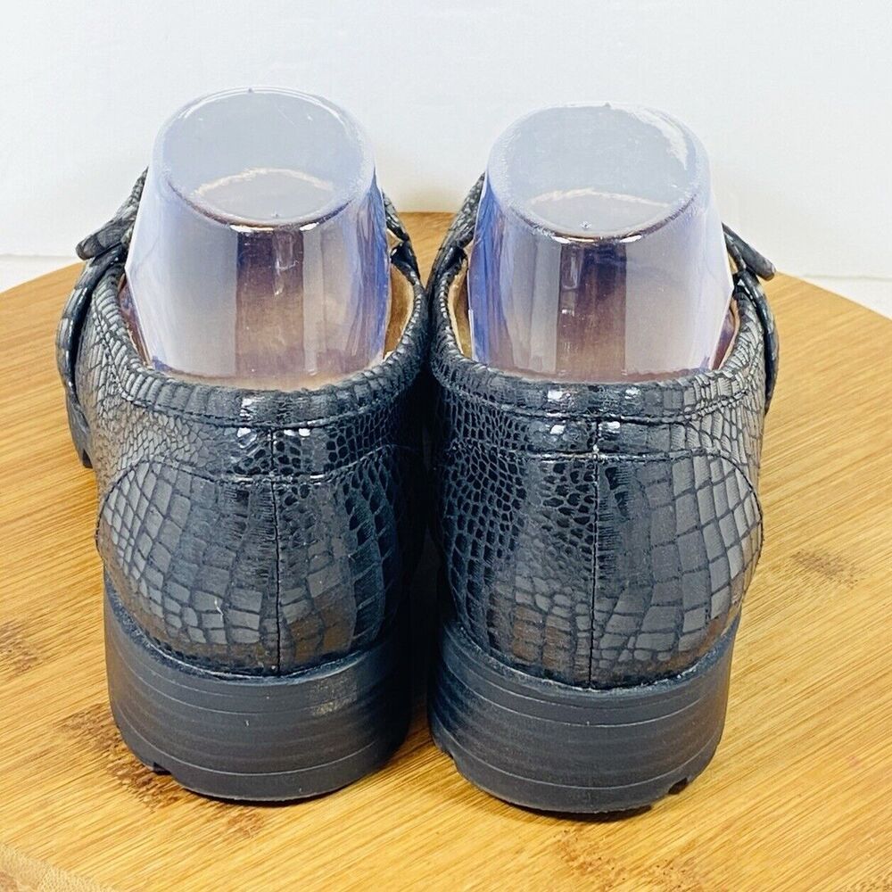 Lifestride Women's Lolly Slip On Loafer Black Croc Size 9.5M - Picture 4 of 6